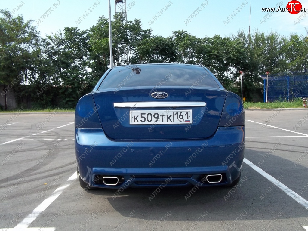 17 999 р. Задний бампер M-VRS Ford Focus 2 седан рестайлинг (2007-2011) (Неокрашенный)  с доставкой в г. Владивосток