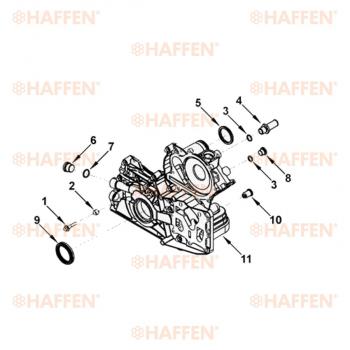 639 р. Сальник коленчатого вала передний (ISF2.8, 50.3Х65Х8, 5265266) HAFFEN Foton Aumark (BJ10) (2010-2024)  с доставкой в г. Владивосток. Увеличить фотографию 3