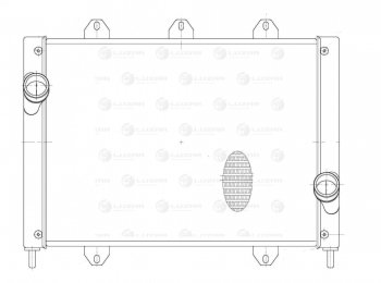 19 799 р. Радиатор интеркулера (ГАЗель Бизнес) LUZAR универсальный ГАЗ Соболь 2752 дорестайлинг цельнометаллический фургон (1998-2002)  с доставкой в г. Владивосток. Увеличить фотографию 3