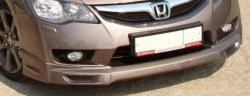 Накладка на передний бампер MUGEN Style 1 Honda (Хонда) Civic (Цивик)  FD (2009-2011) FD седан рестайлинг