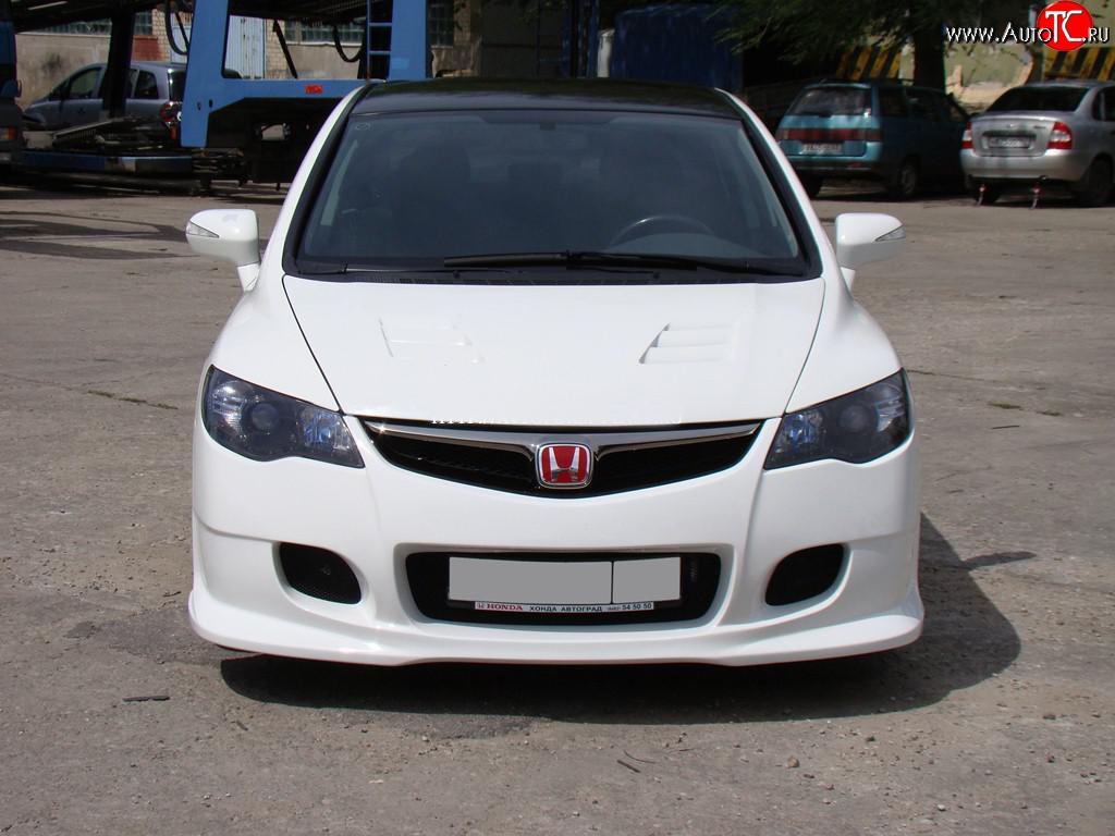 18 999 р. Передний бампер INGS Extreem  Honda Civic  FD (2005-2011) седан дорестайлинг, седан рестайлинг (Неокрашенный)  с доставкой в г. Владивосток