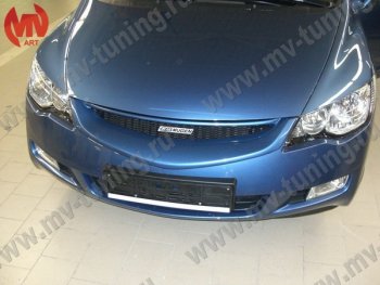 4 599 р. Решетка радиатора MUGEN  Honda Civic  FD (2005-2008) седан дорестайлинг (Неокрашенная)  с доставкой в г. Владивосток. Увеличить фотографию 3