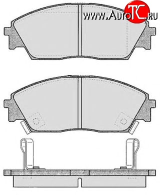 6 849 р. Передние тормозные колодки Tokico RN266M Honda Civic FD седан дорестайлинг (2005-2008)  с доставкой в г. Владивосток