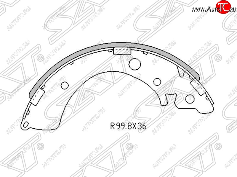 1 299 р. Колодки тормозные задние SAT  Honda Civic ( EJ,EK,EM,  EP,  EU) - HR-V  GH1,GH2  с доставкой в г. Владивосток