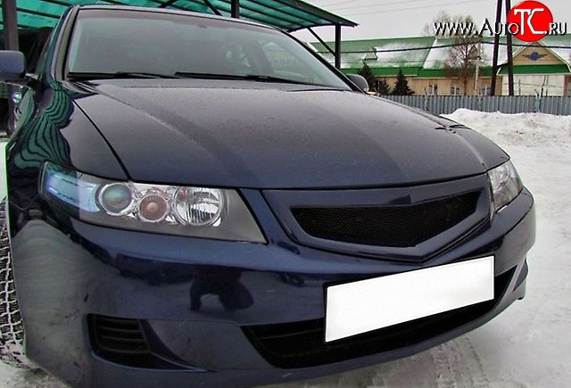 1 759 р. Решётка радиатора K-1  Honda Accord ( 7 CL,  7 CM) (2005-2008) седан рестайлинг, универсал рестайлинг (Неокрашенная, Без сетки)  с доставкой в г. Владивосток