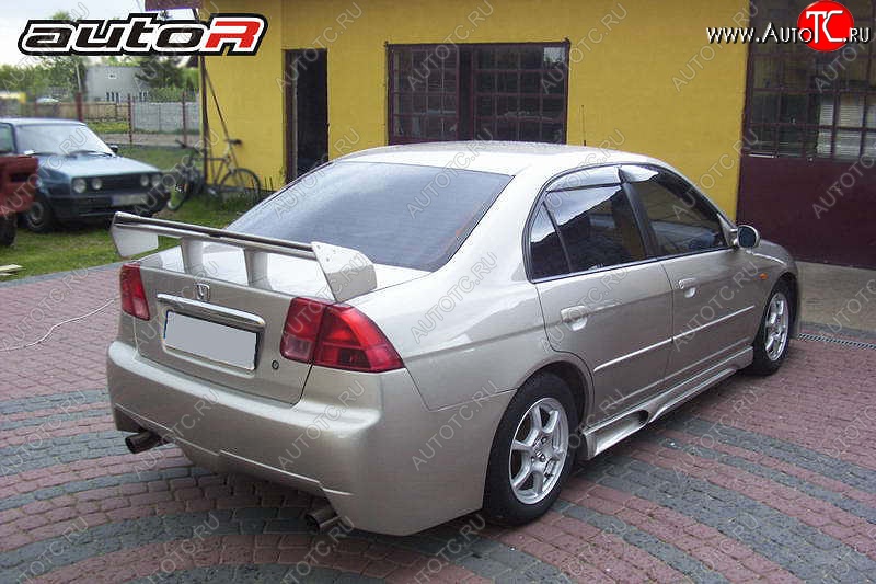 22 899 р. Задний бампер Jaguar Honda Civic ES седан дорестайлинг (2000-2003)  с доставкой в г. Владивосток