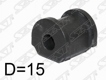 Втулка переднего стабилизатора SAT (D=15) Honda (Хонда) Civic (Цивик) ( ES,  EP,  EU) (2000-2006) ES, EP, EU седан дорестайлинг, хэтчбэк 3 дв. дорестайлинг, хэтчбэк 5 дв. дорестайлинг,  хэтчбэк 5 дв. рестайлинг, седан рестайлинг, хэтчбэк 3 дв. рестайлинг