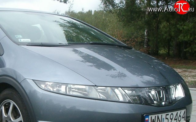 12 899 р. Пластиковый капот Standart Honda Civic FK,FN хэтчбэк 5 дв. дорестайлинг (2005-2008)  с доставкой в г. Владивосток