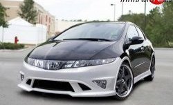 4 499 р. Пороги накладки NeoDesign Honda Civic FK,FN хэтчбэк 5 дв. дорестайлинг (2005-2008)  с доставкой в г. Владивосток. Увеличить фотографию 2