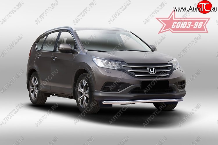 12 059 р. Защита переднего бампера одинарная Souz-96 (d60) Honda CR-V RM1,RM3,RM4 дорестайлинг (2012-2015)  с доставкой в г. Владивосток