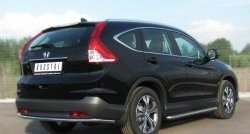 14 499 р. Одинарная защита заднего бампера из трубы диаметром 42 мм SLITKOFF  Honda CR-V  RM1,RM3,RM4 (2012-2015) дорестайлинг  с доставкой в г. Владивосток. Увеличить фотографию 3