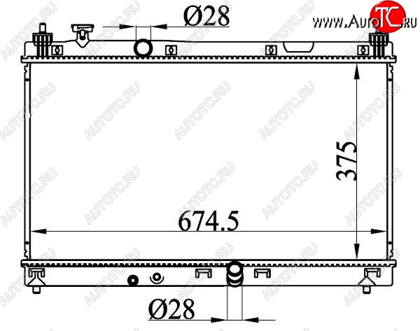 7 249 р. Радиатор SAT (пластинчатый, GK3/GK4)  Honda Fit ( GP,GK,  3,  3 GP,GK) (2013-2020)  дорестайлинг, GP,GK 1-ый рестайлинг, 2-ой рестайлинг  с доставкой в г. Владивосток