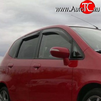 899 р. Дефлекторы окон (ветровики) Novline 4 шт Honda Fit 1 GD дорестайлинг (2001-2004)  с доставкой в г. Владивосток