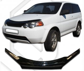 Дефлектор капота CA-Plastic Honda (Хонда) HR-V (ХР-В) ( GH1,GH2,  GH3, GH4,  GH1, GH2) (1998-2005) GH1,GH2, GH3, GH4, GH1, GH2 дорестайлинг 3 дв., дорестайлинг 5 дв., рестайлинг 3 дв., рестайлинг 5 дв.