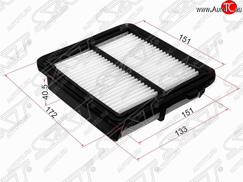 369 р. Фильтр воздушный двигателя SAT (172/151х.151/133х40.5 mm)  Honda Insight  ZE2 (2009-2014) хэтчбэк 5 дв. дорестайлинг, хэтчбэк 5 дв. рестайлинг  с доставкой в г. Владивосток