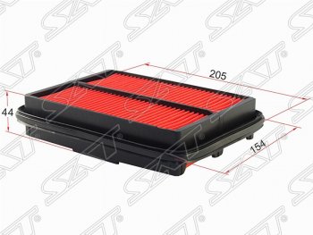 Фильтр воздушный двигателя SAT (205х154х44 mm) Honda (Хонда) StepWagon (Степ)  RF1,RF2 (1996-2001) RF1,RF2 минивэн дорестайлинг, минивэн рестайлинг