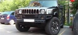 12 599 р. Решётка радиатора Standart HUMMER H2 (2002-2009) (Неокрашенная)  с доставкой в г. Владивосток. Увеличить фотографию 2