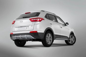 9 399 р. Накладка заднего бампера Xmug  Hyundai Creta  GS (2015-2021) дорестайлинг, рестайлинг (Неокрашенная)  с доставкой в г. Владивосток. Увеличить фотографию 4