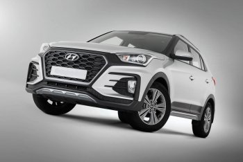 22 499 р. Передний бампер Xmug Hyundai Creta GS дорестайлинг (2015-2019) (Неокрашенный)  с доставкой в г. Владивосток. Увеличить фотографию 3