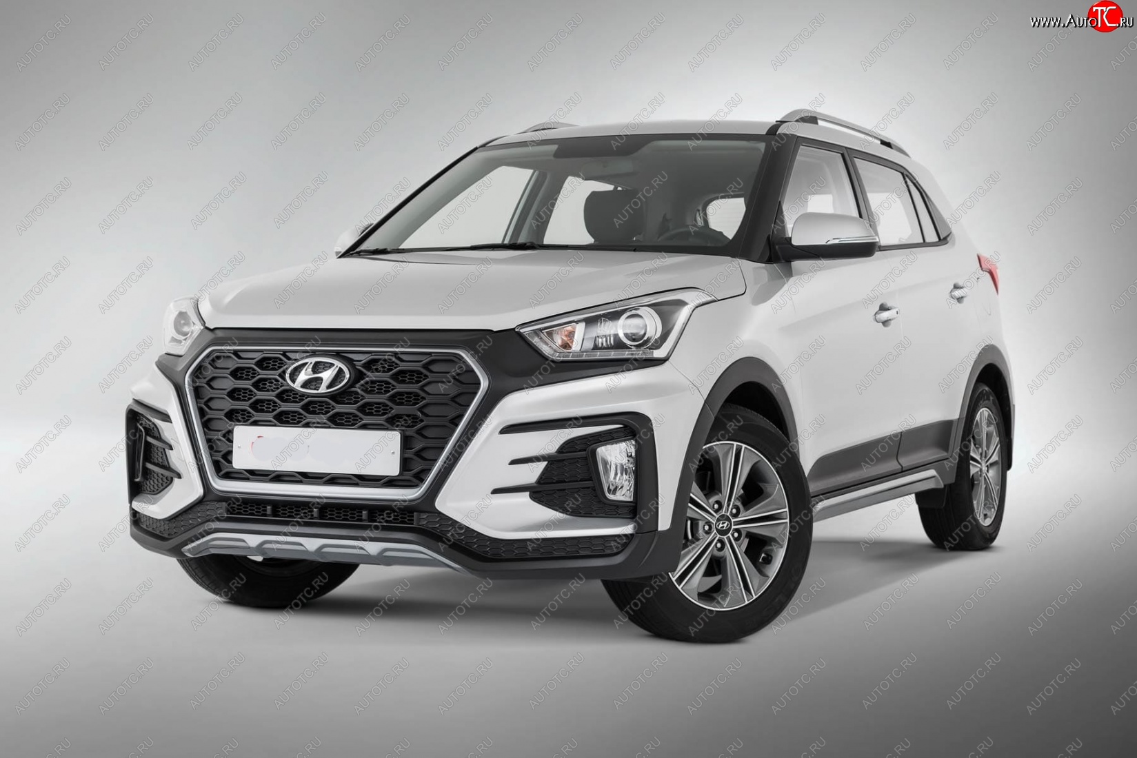 22 499 р. Передний бампер Xmug Hyundai Creta GS дорестайлинг (2015-2019) (Неокрашенный)  с доставкой в г. Владивосток