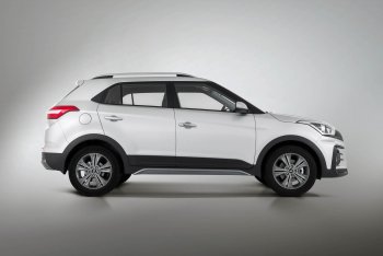 9 899 р. Пороги накладки штатного обвеса Xmug  Hyundai Creta  GS (2015-2021) дорестайлинг, рестайлинг (Неокрашенные)  с доставкой в г. Владивосток. Увеличить фотографию 2