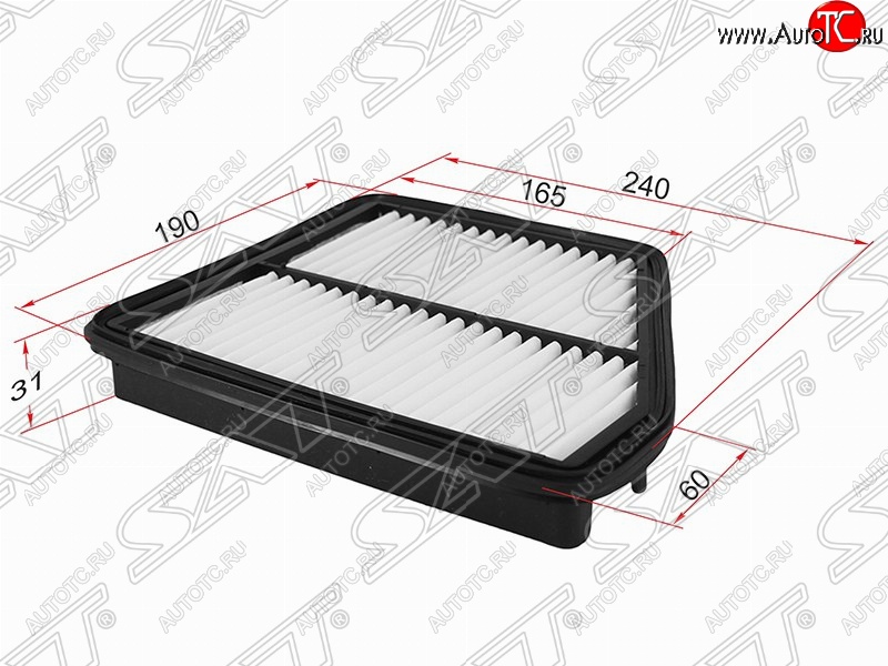 359 р. Фильтр воздушный двигателя SAT (1.5, 1.6, 1.8)  Hyundai Lavita - Matrix  1 FC  с доставкой в г. Владивосток