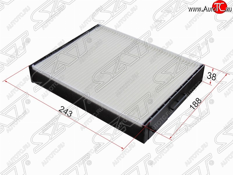 299 р. Фильтр салонный SAT (243х188х38 mm)  Hyundai Santa Fe ( SM,  CM) (2000-2012), KIA Sorento  BL (2002-2010)  с доставкой в г. Владивосток