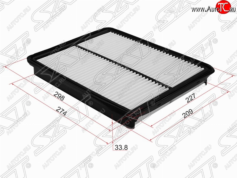 419 р. Фильтр воздушный двигателя (2.4) SAT  Hyundai Santa Fe  DM (2012-2016), KIA Sorento  XM (2009-2015)  с доставкой в г. Владивосток