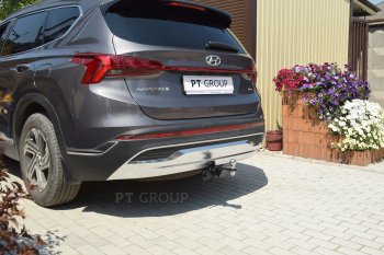 14 799 р. Фаркоп Petroil Tuning (съемный квадрат) Hyundai Santa Fe TM рестайлинг (2020-2022)  с доставкой в г. Владивосток. Увеличить фотографию 2