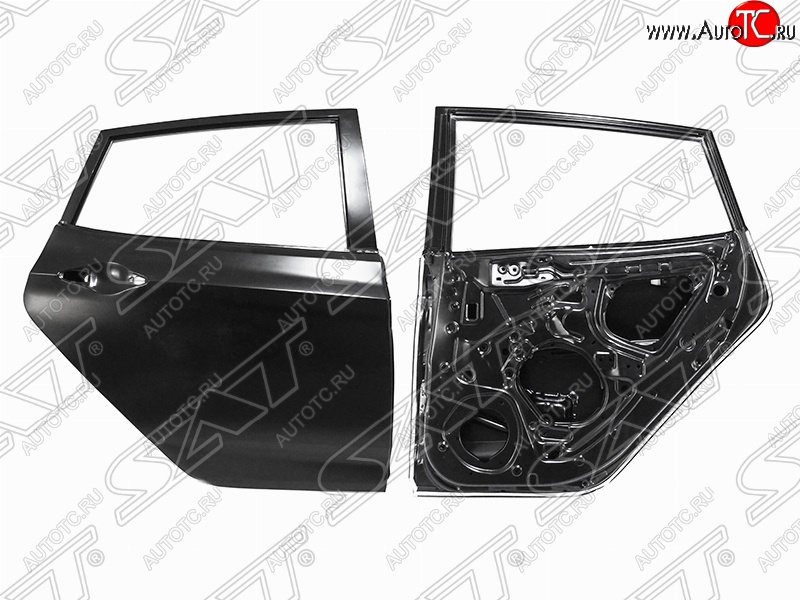 19 999 р. Правая дверь задняя SAT Hyundai Solaris RBr хэтчбэк дорестайлинг (2010-2014) (Неокрашенная)  с доставкой в г. Владивосток