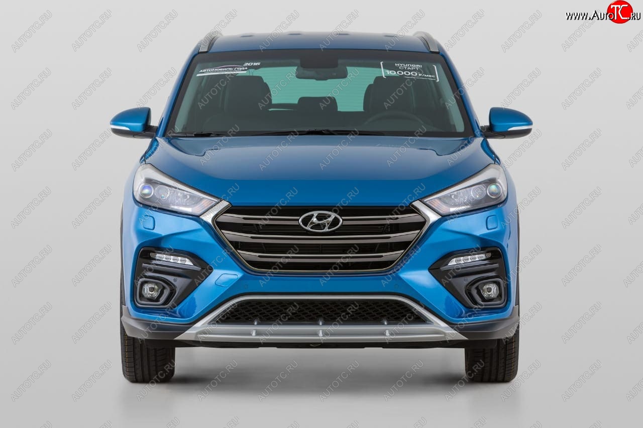 17 999 р. Передний бампер YT  Hyundai Tucson  TL (2015-2018) дорестайлинг (Неокрашенный)  с доставкой в г. Владивосток