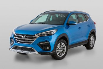 17 999 р. Передний бампер YT  Hyundai Tucson  TL (2015-2018) дорестайлинг (Неокрашенный)  с доставкой в г. Владивосток. Увеличить фотографию 3