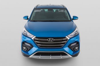 17 999 р. Передний бампер YT  Hyundai Tucson  TL (2015-2018) дорестайлинг (Неокрашенный)  с доставкой в г. Владивосток. Увеличить фотографию 6