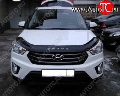 999 р. Дефлектор капота Russtal  Hyundai Creta  GS (2015-2021) дорестайлинг, рестайлинг  с доставкой в г. Владивосток