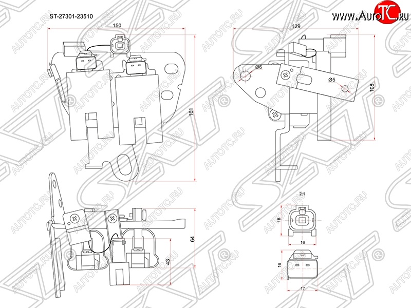 1 859 р. Катушка зажигания SAT  Hyundai Elantra  HD - I30  FD  с доставкой в г. Владивосток