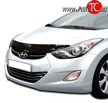 2 879 р. Дефлектор капота NovLine Hyundai Elantra MD дорестайлинг (2010-2013)  с доставкой в г. Владивосток