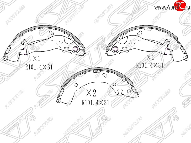 1 789 р. Колодки тормозные SAT (задние) Hyundai Solaris RBr седан дорестайлинг (2010-2014)  с доставкой в г. Владивосток