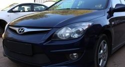 1 469 р. Сетка на бампер Russtal (черная)  Hyundai I30  FD (2010-2012) универсал рестайлинг, хэтчбэк 5 дв. рестайлинг  с доставкой в г. Владивосток. Увеличить фотографию 2