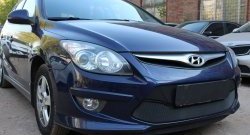 1 469 р. Сетка на бампер Russtal (черная)  Hyundai I30  FD (2010-2012) универсал рестайлинг, хэтчбэк 5 дв. рестайлинг  с доставкой в г. Владивосток. Увеличить фотографию 3