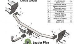 60 999 р. Фаркоп (седан) Лидер Плюс. Hyundai Solaris HCR седан рестайлинг (2020-2022) (Без электропакета)  с доставкой в г. Владивосток. Увеличить фотографию 2