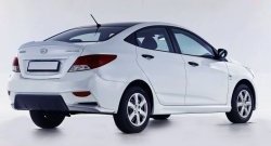 3 599 р. Пороги накладки Sport Hyundai Solaris RBr седан дорестайлинг (2010-2014) (Неокрашенные)  с доставкой в г. Владивосток. Увеличить фотографию 6