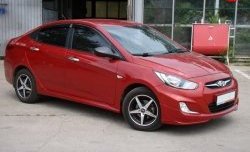 Пороги накладки Sport v2 Hyundai (Хюндаи) Solaris (Солярис)  RBr (2010-2017), KIA (КИА) Rio (Рио)  3 QB (2011-2017)