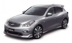 41 249 р. Передний бампер Impul INFINITI EX35 J50 (2007-2013) (Неокрашенный)  с доставкой в г. Владивосток. Увеличить фотографию 2