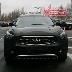 29 384 р. Защита переднего бампера Souz-96 (d60) INFINITI EX35 J50 (2007-2013)  с доставкой в г. Владивосток. Увеличить фотографию 2