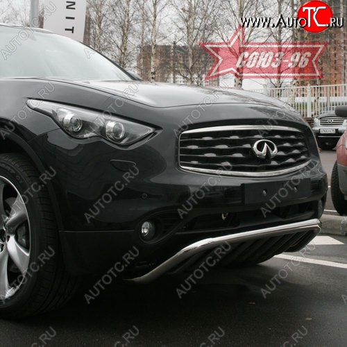 29 384 р. Защита переднего бампера Souz-96 (d60) INFINITI EX35 J50 (2007-2013)  с доставкой в г. Владивосток