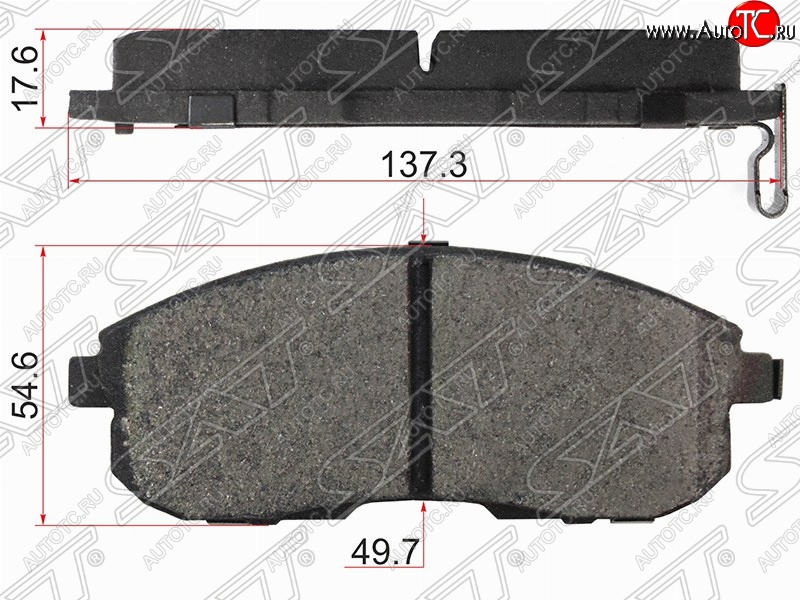 1 129 р. Комплект тормозных колодок SAT  INFINITI G35  V36 (2006-2015), Nissan Cefiro  A33 (1998-2003), Nissan Pulsar (2013-2015), Nissan Teana  2 J32 (2008-2011)  с доставкой в г. Владивосток