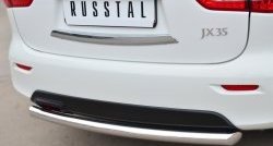 16 799 р. Одинарная защита заднего бампера из трубы диаметром 63 мм SLITKOFF INFINITI JX35 (2012-2014)  с доставкой в г. Владивосток. Увеличить фотографию 2