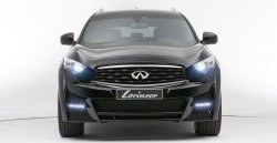 23 749 р. Передний бампер Lorinser INFINITI QX70 S51 (2013-2020) (Неокрашенный)  с доставкой в г. Владивосток. Увеличить фотографию 2