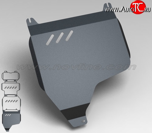 4 299 р. Защита раздаточной коробки Novline (5.6, АКПП, 3 мм) Nissan Patrol 6 Y62 дорестайлинг (2010-2014)  с доставкой в г. Владивосток