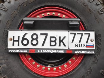 70 999 р. Бампер задний силовой РИФ (стандарт) Isuzu D-Max RT85 ExtendedCab дорестайлинг (2011-2017) (С квадратом под фаркоп, калиткой и фонарями)  с доставкой в г. Владивосток. Увеличить фотографию 4